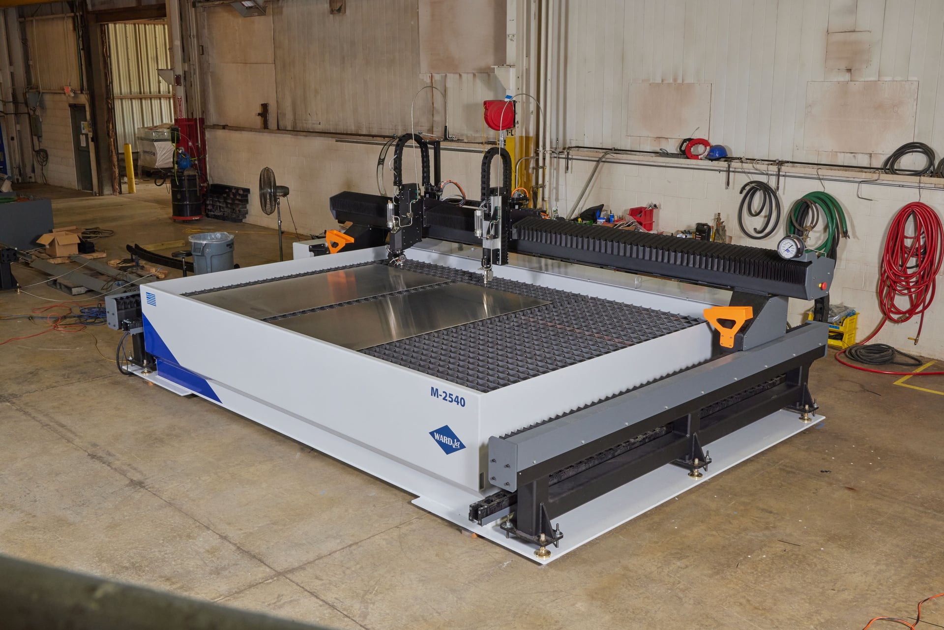 Engineered for high acceleration and greater accuracy. Quickly load your material from all sides of the cutting area. Easily add 5-Axis cutting or additional 2D heads to expand your production. Visit https://wardjet.com/ for more info.