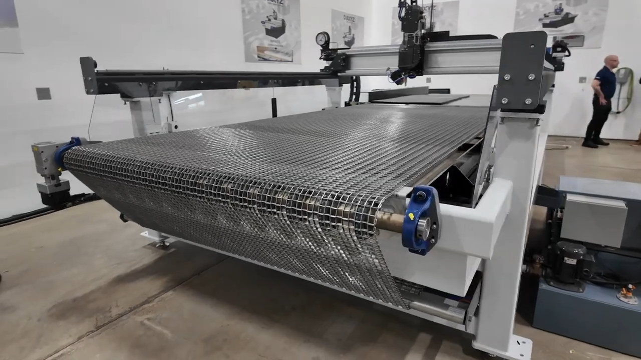 WardJet J Series: High-Speed Water-Only Cutting for Foam, Rubber & Gasketing Applications 2 J Series Material Feeding